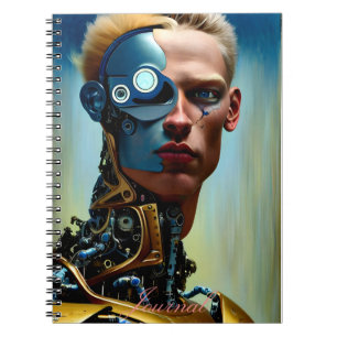 Journal Abstrait moderne Cyborg Imaginaire Homme