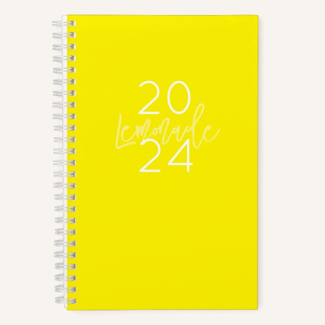 Journal annuel Nom de l'année Preppy Green White L (Recto)