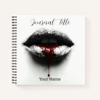 Journal Baiser Rouge — Nom et titre personnalisés