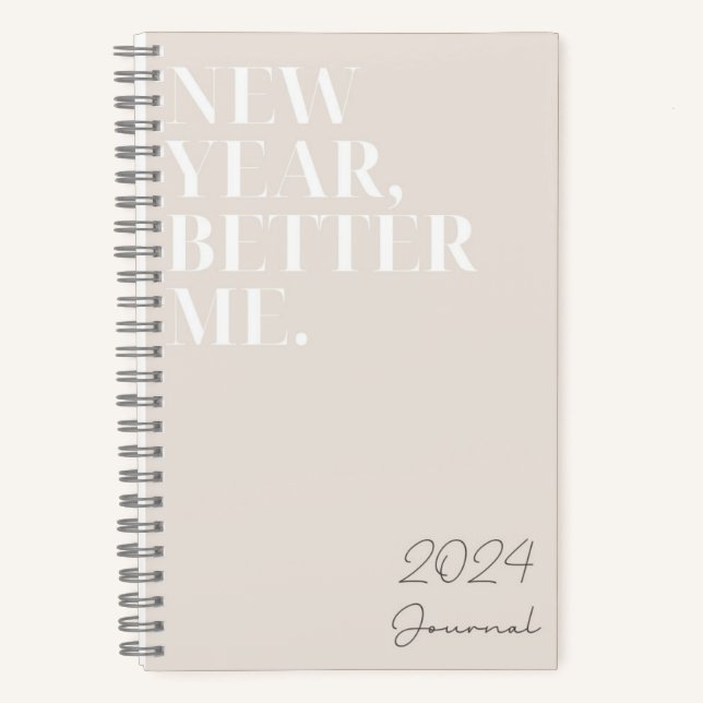 Journal "Besseres Ich 2024" Notizbuch (Vorderseite)