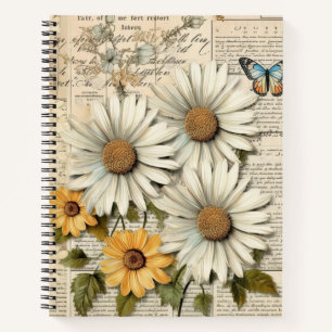 Journal Botanique Cottagecore Fleur de Marguerite