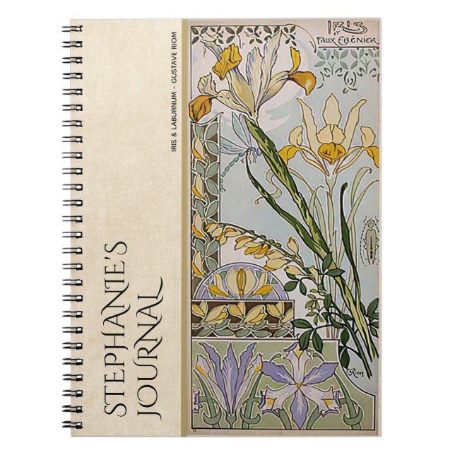Journal botanique vintage Art Nouveau Floral (Devant)