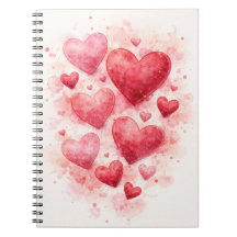 Journal Cœurs Aquarelle