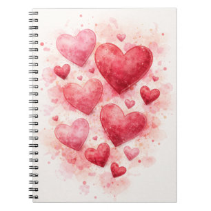 Journal Cœurs Aquarelle