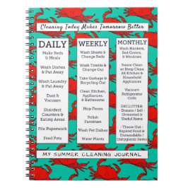 Journal côtier de nettoyage de style d'été