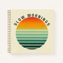 Journal Coucher de Soleil Rétro – Écriture Cosy de