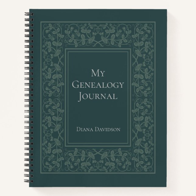 Journal d'ancêtre généalogique de famille personna (Devant)