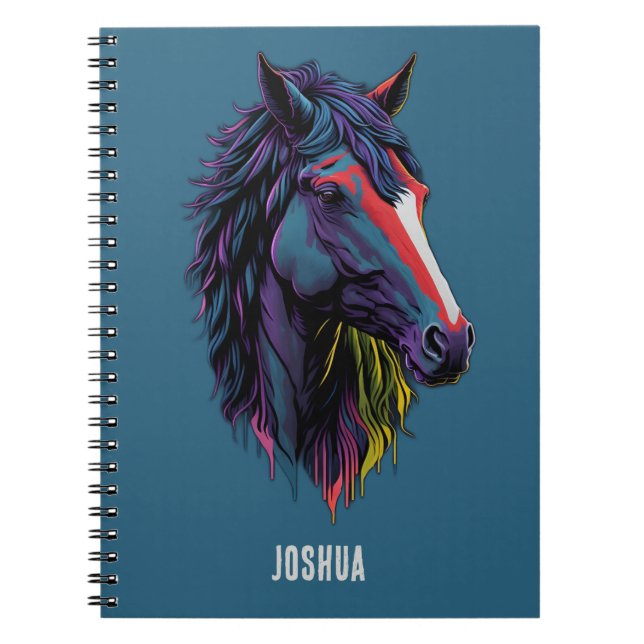 Journal d'art de graffiti urbain de l'étalon sauva (Devant)