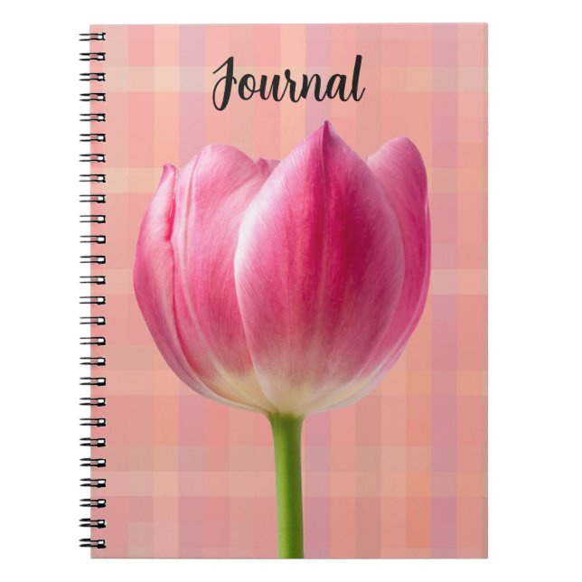 Journal d'art de la Tulipe rose du printemps (Devant)