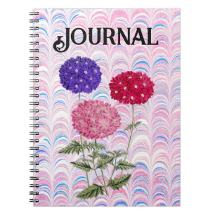 Journal d'art de style vintage Hydrangea