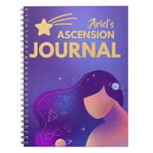 Journal d'Ascension Cosmique Violet Cahier Spiritu