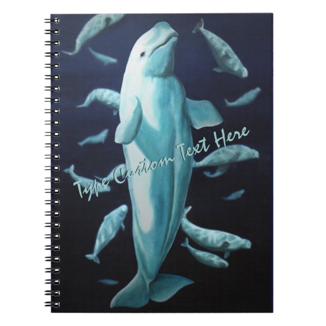 Journal de baleine personnalisé par carnet de (Devant)