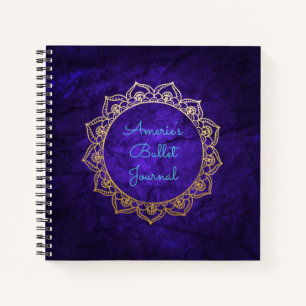 Journal de balles personnalisées Gold Mandala