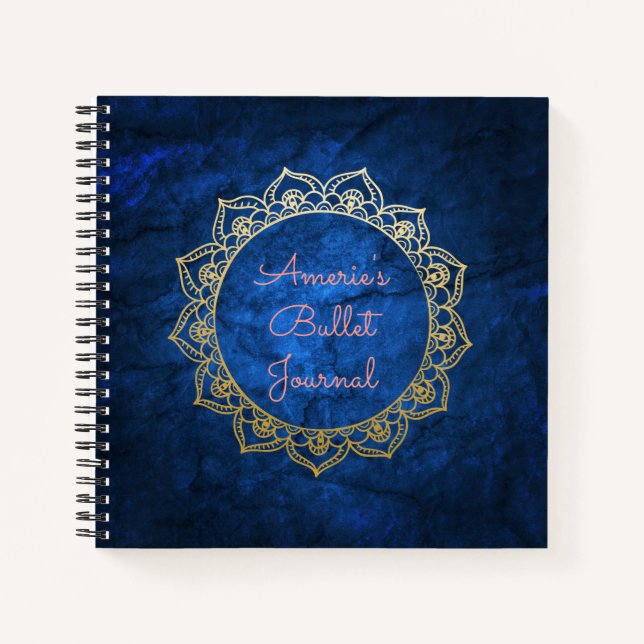 Journal de balles personnalisées Gold Mandala (Devant)