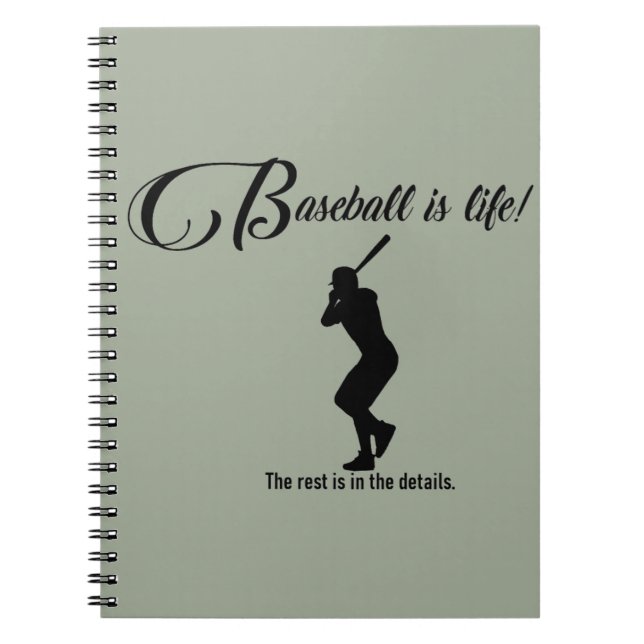 Journal de baseball Carnet du livre Le baseball es (Devant)
