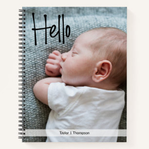 Journal de bébé personnalisé avec photo et nom