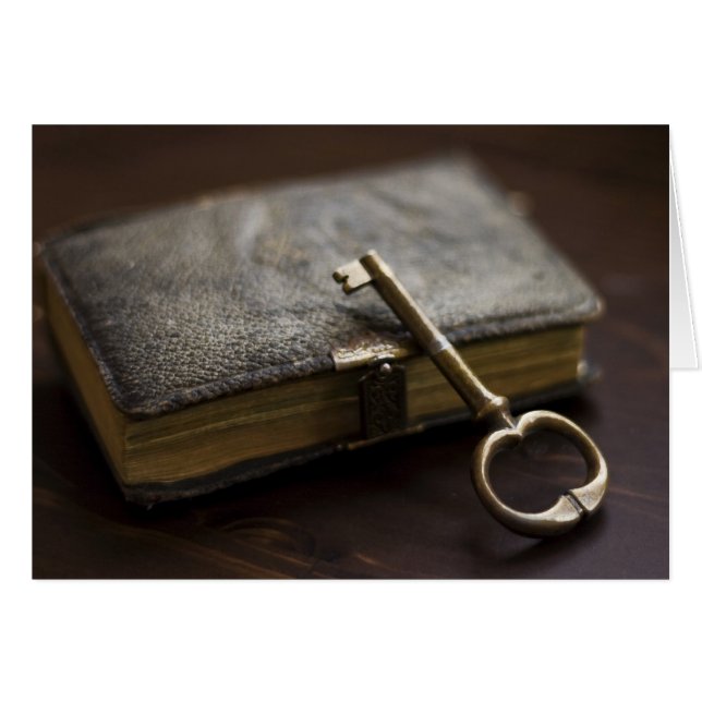 Journal de bord en cuir sous Verrouillage et clé (Devant horizontal)