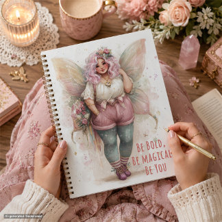 Journal de bord personnalisé d'art de fée – Soyez