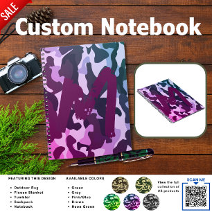 Journal de Camping AJOUTER INITIAL Camouflage En