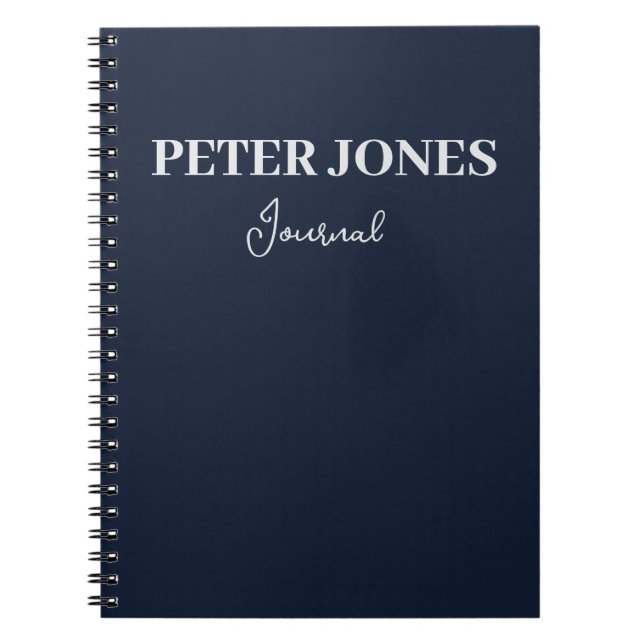 Journal de Carnet spiral personnalisé (Devant)