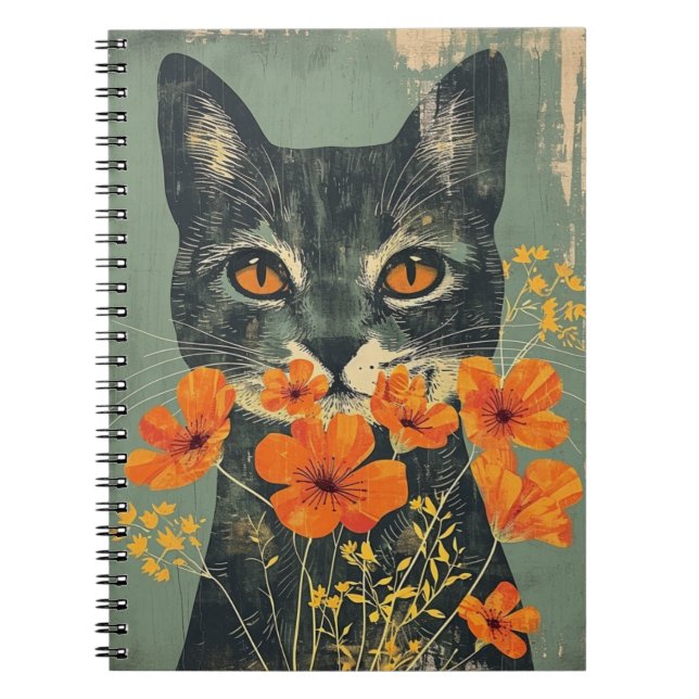 Journal De Chat, Carnet De Chat, Cute Chat (Devant)