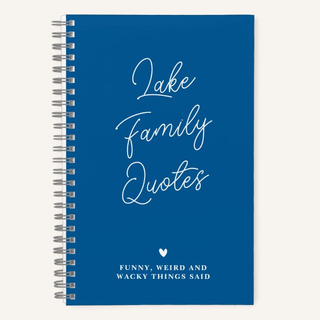 Journal de citations de famille drôles personnalis (Recto)