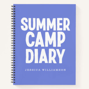 Journal de colonie de vacances personnalisé en ble