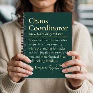 Journal de coordinateur de chaos à nom personnalis