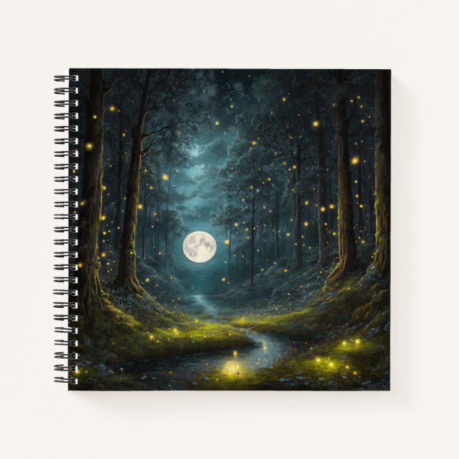Journal de couverture rigide de la Pleine lune et  (Devant)