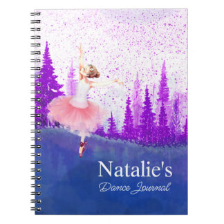 Journal de danse de ballerine personnalisé