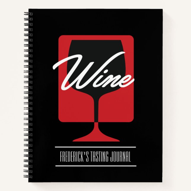 Journal de dégustation de vin personnalisé (Devant)