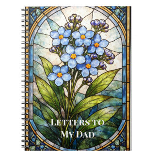 Journal de deuil personnalisé Forget Me Not en ver