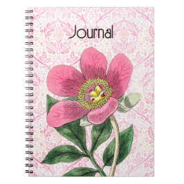 Journal de fleurs à Poppy de style vintage