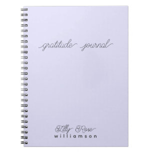 Journal De Gratitude De Lavande, Typographie De Sc