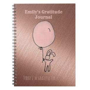 Journal de Gratitude des enfants - Rose personnali
