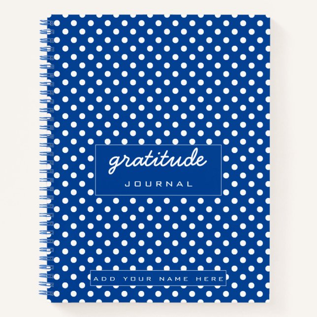 Journal de gratitude des Pois bleus (Devant)