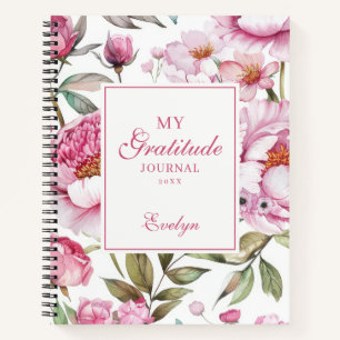 Journal de Gratitude Florale Rose