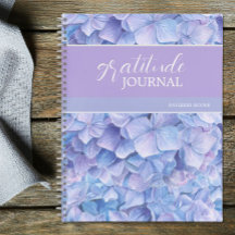 Journal de gratitude Hortensia Bleu