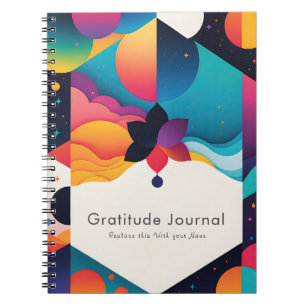 Journal de Gratitude Personnalisée Colorée