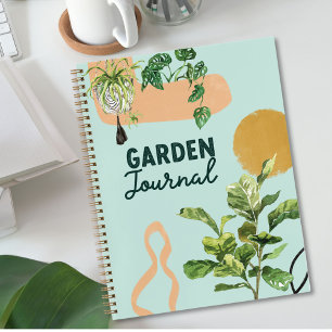 Journal de jardin moderne abstrait pour plantes d'
