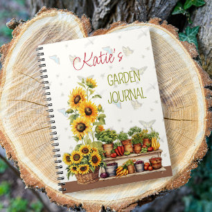 Journal de jardin potager personnalisé