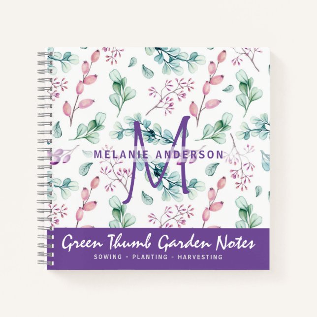 Journal de jardinage du jardin fleuri à la menthe  (Devant)