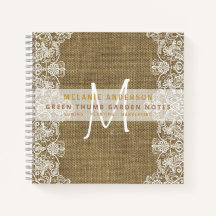 Journal de jardinier rustique en toile de jute den