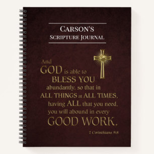 Journal de la Bible masculine personnalisée