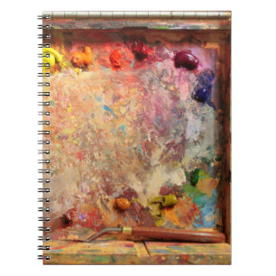 Journal de la palette de l'artiste de peinture