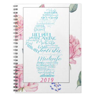 Journal de la sage-femme| Bordure Rose d'aquarelle