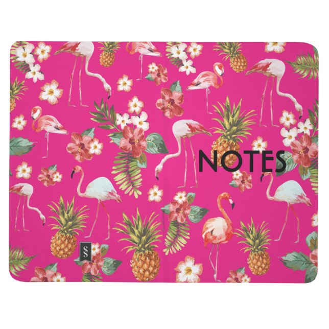 Journal de notes tropical de Flamant rose (Extérieur)