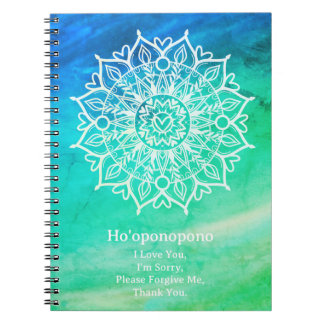 Journal de pardon Ho'oponopono | Bleu Vert