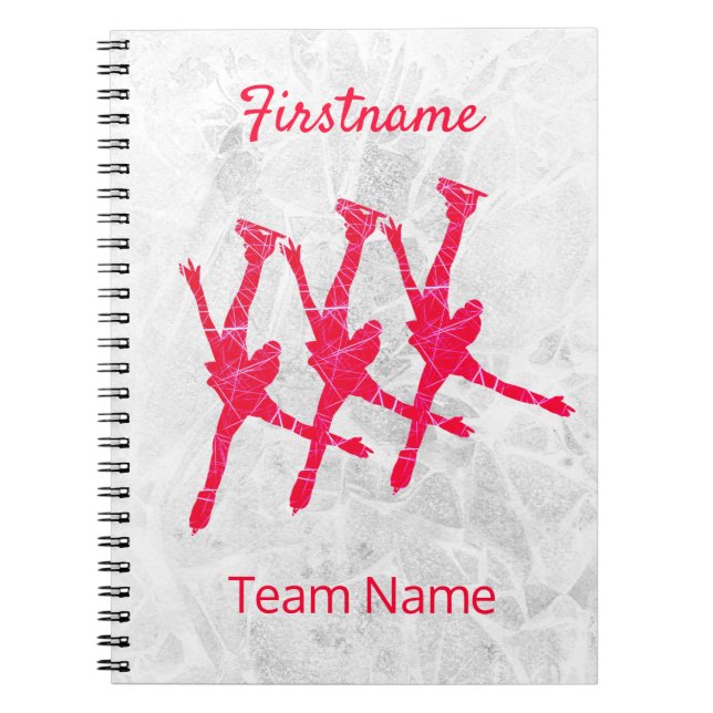 Journal de patinage synchronisé - glace rouge arab (Devant)