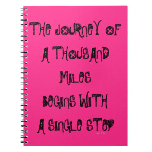 Journal de perte de poids, rose et noir,